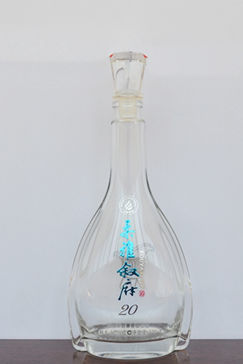 贵溪烤花白玻璃瓶制造